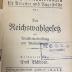 00/11793 : Das Reichswahlgesetz (1920)