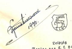 - (Bickson[?], Bruno), Von Hand: Name, Datum; 'Bruno[?] Bickson[?] 1932.'. 