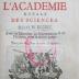  Histoire de l'Académie Royale des Sciences : avec les mémoires de mathématique et de physique pour la même année : tirés des registres de cette Académie : MDCCXIV (1719)