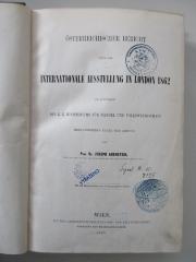 KatA-Lon-100-462,2-rara : Österreichischer Bericht über die Internationale Ausstellung in London 1862 (1863)
