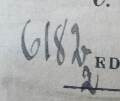  C. Cornelii Taciti Opera : cum indice rerum. Tomus II: Insunt: Historiarum libri V. De situ, moribus et populis Germaniae. Vita Iulii Agricolae. Dialogus de caussis corruptae eloquentiae. Index (1829);- (Jüdisch-Theologisches Seminar Fraenckel'scher Stiftung (Breslau) ), Von Hand: Signatur; '6182 2'. 