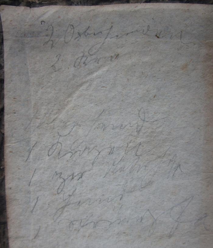  Albrechts von Haller Vorlesungen über die gerichtliche Arzneiwissenschaft. Zweiten Bandes zweiter Theil (1784);- (unbekannt), Von Hand: Annotation, Notiz. 