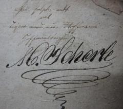 - (Hoffmann, [?]), Von Hand: Notiz, Name; 'spir. sulpli aeth rel Liquor arod. min. Hoffmanni Hoffmann fir[...]'. 