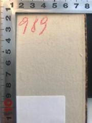 -, Von Hand: Nummer; '989' (Prototyp)