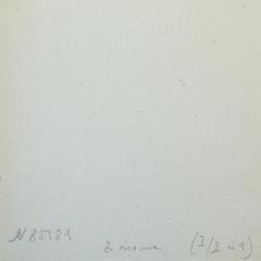 - (Antiquariat Baltika), Von Hand: Inventar-/ Zugangsnummer, Notiz; 'N85781  
2 mono (I/II in 1)'. 