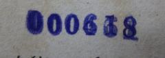 - (Pröscholdt, Max), Stempel: Nummer; '000418'. 