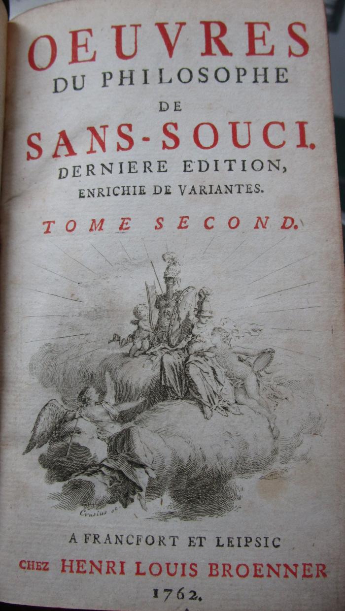  Oeuvres Du Philosophe De Sans-Souci : Tome Second  (1762)