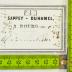 -, Etikett: Name, Notiz, Nummer, Exlibris, Inventar-/ Zugangsnummer; 'Sappey - Duhamel 
a Bourg (ain).'