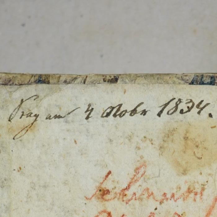 'Sray am 4 Okobr 1834.'