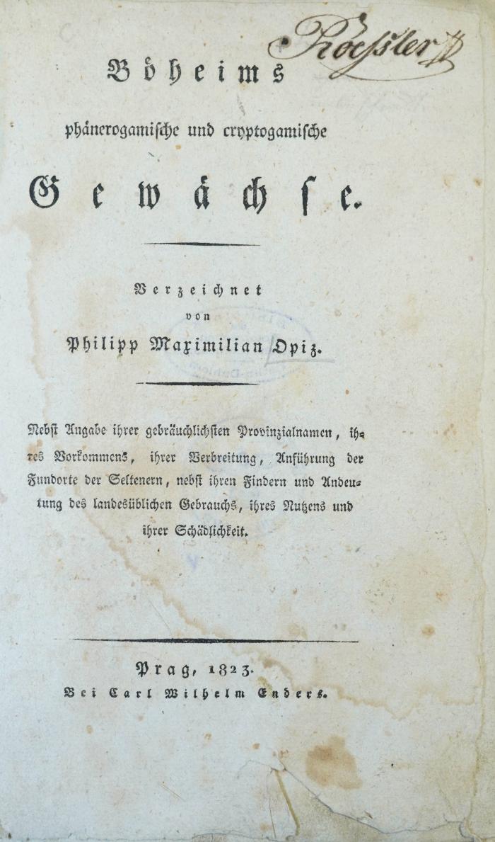 Titelblatt Vorderseite