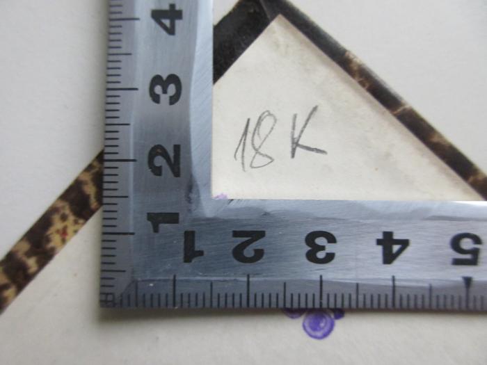 -, Von Hand: Nummer; 'K 18' (Prototyp)