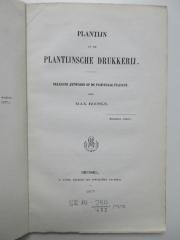 SR-10-250-477-rara : Plantijn en de Plantijnsche Drukkerij : Bekroond Antwoord of de Prijsvraag Stassart. (1877)