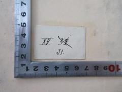 - (Lehrerinnenbildungsanstalt in Prag I), Von Hand: Signatur, Exlibris; 'XV. 31.'. 