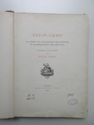 X-Gra-196e-498-rara-2 : Anton Graff : Bildnisse von Zeitgenossen des Meisters in  Nachbildungen der Originale. (1898)