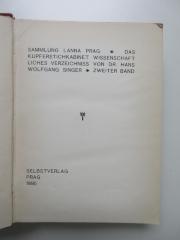 SD-12-5260-495,2 : Sammlung Lanna Prag : Das Kupferstichkabinett wissenschaftliches Verzeichnis von Dr. Hans Wolfgang Singer. (1895)