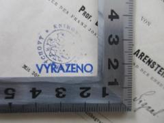 - (Lehrerinnenbildungsanstalt in Prag I), Stempel: Berufsangabe/Titel/Branche; '(...) ýchavý Knihovna / vyřazené'. 