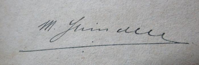  Über die Lehre des Spinoza in Briefen an den Herrn Moses Mendelssohn (1785);- (Heimann, M.), Von Hand: Autogramm, Name; 'M. Heimann'. 