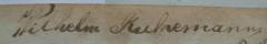 - (Ruhemann, Wilhelm), Von Hand: Autogramm, Name; 'Wilhelm Ruhemann'. 