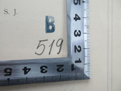 - (Katholisches Pfarramt St. Kamillus Berlin), Stempel: Nummer; 'B 519'. 