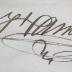 - (Hamburger, A.), Von Hand: Autogramm, Name; 'A. Hamburger'.  (Prototyp)