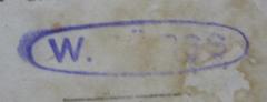 - ([..]rss, W.), Stempel: Name; 'W. [..]rss'.  (Prototyp)