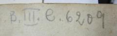 - (Deutsches Auslandswissenschaftliches Institut (Berlin)), Von Hand: Signatur; 'B. III. e. 6209'. 