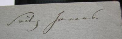  König Richard der Dritte. König Heinrich der Achte. Romeo und Julia. Ein Sommernachtstraum (1854);- (Jonas, Fritz), Von Hand: Autogramm, Name; 'Fritz Jonas.'. 