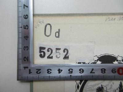 - (Berchem, Egon Frh. von), Stempel: Nummer, Signatur; 'Od 5252'. 