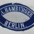 - (Hamburger, A.), Etikett: Name, Ortsangabe; 'A. Hamburger Berlin.'.  (Prototyp)