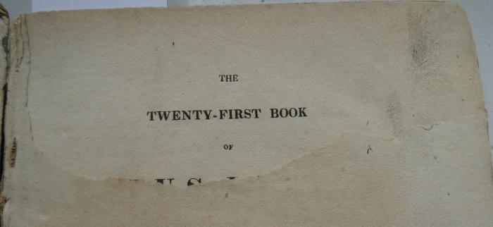  The twenty-first book of Titus Livius, from the text of Drakenborch; with notes, original and selected, a literal translation and an appendix of illustrative matter (1824);- (unbekannt), Ausriss: . 