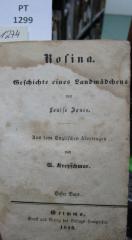  Rosina : Geschichte eines Landmädchens (1849)