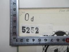 - (Berchem, Egon Frh. von), Stempel: Nummer, Signatur; 'Od 5252'. 