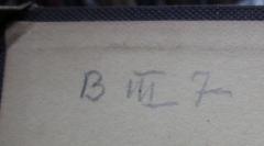 - (Deutsches Auslandswissenschaftliches Institut (Berlin)), Von Hand: Nummer; 'B III 7'. 