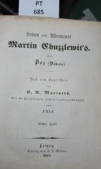  Leben und Abenteuer Martin Chuzzlewit's. Erster Theil (1843)