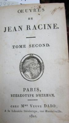 Oevres de Jean Racine. Tome second (1821)