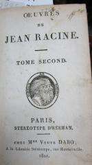  Oevres de Jean Racine. Tome second (1821)