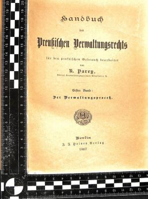 44/12387 Bd. 1/2 : Handbuch des Preußischen Verwaltungsrechts (1887)