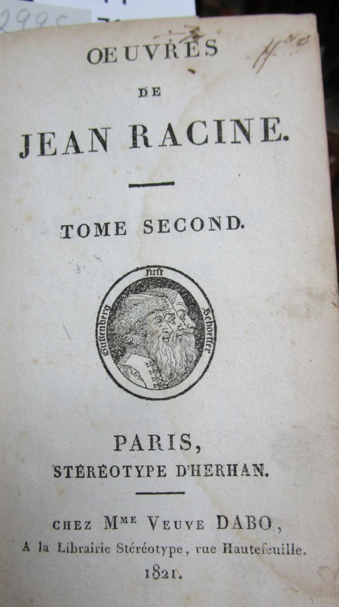  Oevres de Jean Racine. Tome second (1821)