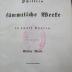  [Schillers] sämmtliche Werke in zwölf Bänden. Eilfter Band (1838)