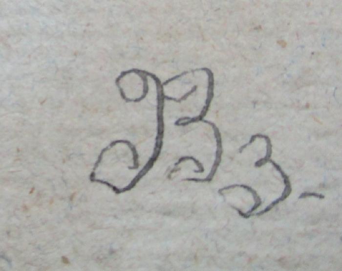  Der Graue Mann : Eine Volksschrift. Zehntes Stück (1801);- (unbekannt), Von Hand: Nummer; 'B3'. 
