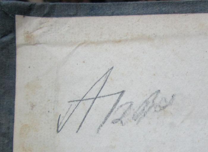  L' Orlando furioso. Volume primo (1846);- (unbekannt), Von Hand: Notiz; 'A/2Bd'. 