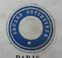 - (Gottheiner, Eduard), Etikett: Name; 'Eduard Gottheiner
*'.  (Prototyp)