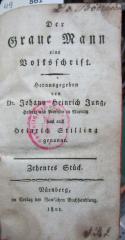  Der Graue Mann : Eine Volksschrift. Zehntes Stück (1801)