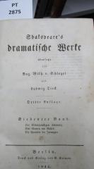  [Shakespeare's] dramatische Werke. Siebenter Band. Der Widerspänstigen Zähmung. viel Lärm um Nichts. Die Comödie der Irrungen. (1844)