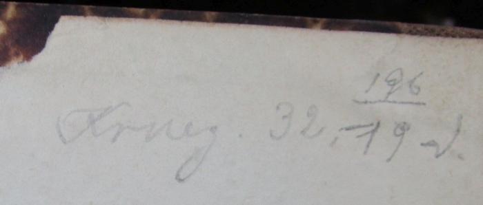 III 78130: The sketch book (1843);- (Lessing, Ludwig), Von Hand: Annotation. 