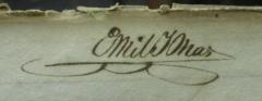 - (Jonas, Emil), Von Hand: Autogramm, Name; 'Emil Jonas'. 