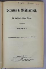 I 617 : Hermann v. Mallinckrodt. Die Geschichte seines Lebens (1892)