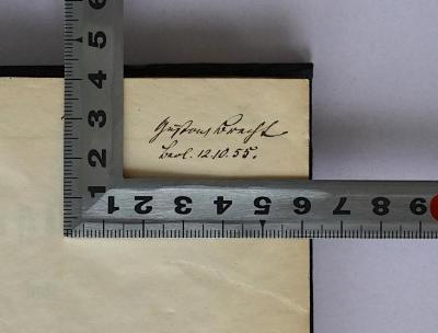 III 444 : Rußland und das Germanenthum (1853);- (Brecht, Gustav), Von Hand: Autogramm, Name, Ortsangabe, Datum; 'Gustav[?] Brecht, Berl. 12.10.55'. 