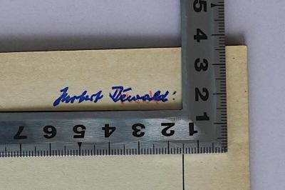 SA 1296 : Die Gewerkschaftsbewegung in Belgien (1925);- (Déwald, Herbert), Stempel: Autogramm, Name; 'Herbert Déwald'. 