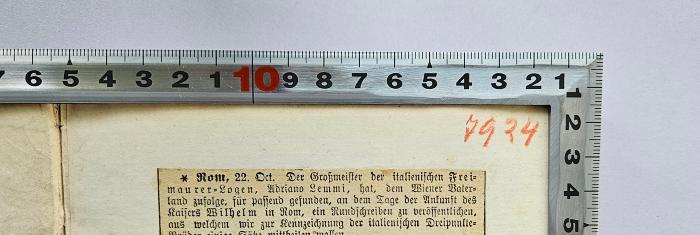 Ig 215 : Le Secret de la Franc-Maconnerie (1883);-, Von Hand: Nummer, Signatur; '7924'